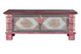 Giner y Colomer Baúl Madera de Mango Rojo Envejecido y Cerezo 45x116x40 cm
